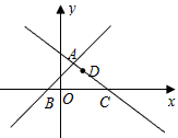 如图,在平面直角坐标系xoy中,直线y=x 1与y=-x 3交于点a,分别交x轴于