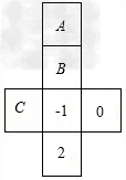 下图所示是一个正方体纸盒的展开图，若在其中的3个正方形A、B、C内分别填入适当的数使得它们折成正方体后相对 - 上学吧找答案