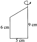 如图,一个直角梯形绕轴旋转一周后形成的立体