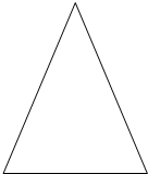 如图是一个等腰三角形.①请你量出它的顶角是______度