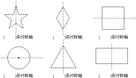 在下面图形中,你还能画出其它对称轴吗?如果能,请画出来.