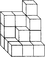 小学 数学 > 问题详情   把19个棱长为2厘米的正方体重叠起来,如下图
