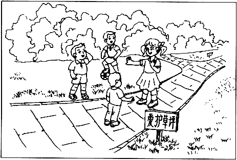 看图回答问题.1.图上的男孩们在干什么?
