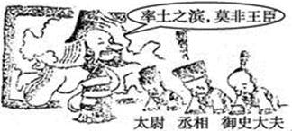 下面的漫画作品能够显示的关于秦朝历史信息不准确的是()a.
