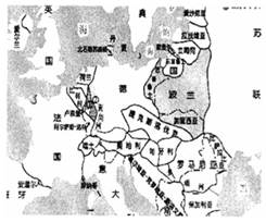 图所示欧洲版图出现于A.1914年前 B.第一次世