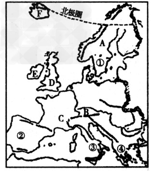 读欧洲地图,回答下列各题:(1)写出图中山脉或山峰的名称:a____山,b图片