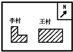 指向标c.上北下南d.左