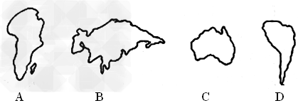 下列大洲的轮廓中,亚洲的轮廓是[]a.ab.bc.cd.