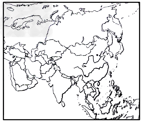 读图"亚洲政区图",回答下列问题:(1)将代表大洲的字母