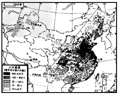 中国人口分布_我国的人口分布