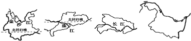 下列四省区轮廓图依次是()a.黑龙江,广东,湖北,云南b.