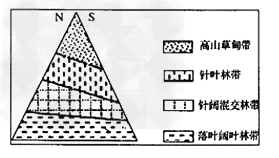 下图是某沿海地区一山地垂直自然带分布图该山地可能位于[]a.