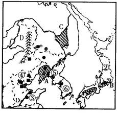 阅读图文资料,回答下列问题(14分)东北亚由亚洲