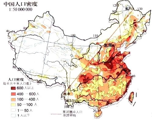 中国人口密度_中国人口密度对比线