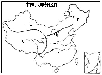 读中国地理分区图,回答下列问题。(1)将图中