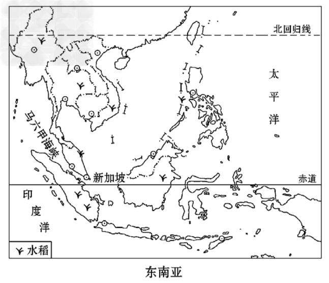 西亚和东南亚是亚洲的两个重要地区。阅读有关地图，回答下列问题。(1)西亚地处“五海三洲”之地，其中有_____海、_ - 上学吧找答案