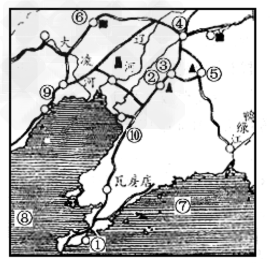 读辽中南工业区图回答:工业城市①_④_⑤_本