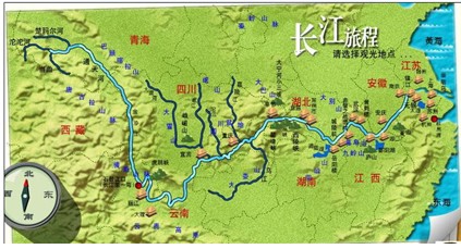 长江、黄河是中华民族的母亲河,读图回答下列问题。(1)长江、黄河发源地所在的A地形区是_______高原。长江黄河的