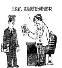 漫画中经营者的行为属于 ( )A.偷税 B.骗税C.欠