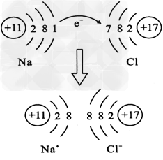 如图表示NaCl的形成,请你根据对图示的理解,将