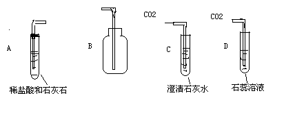 下列分别是实验室制取、收集、检验二氧化碳并验证其性质的装置图。其中错误的是() - 上学吧找答案