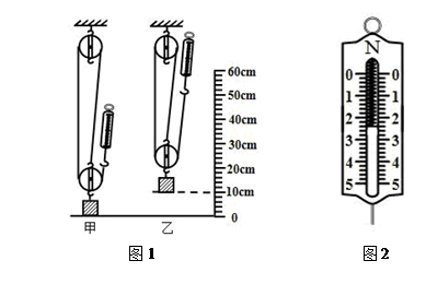 (1)在“探究影响滑轮组机械效率的因素”实验中，某同学用如图1所示的滑轮组做了多次实验，其中第4、5两次实验中