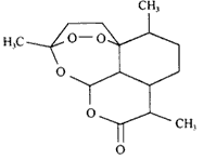 该药品主要成分是青蒿素,结构如下图.有关青蒿素的叙述中正确的是 a.