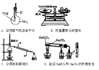 具备基本的化学实验技能是进行科学探究的基础和保证.