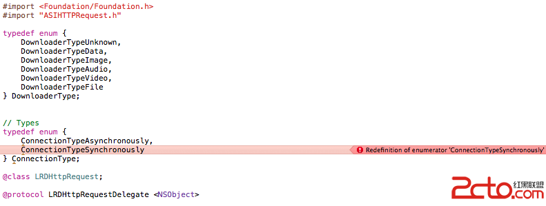 error : typedef redefinition with different types ('