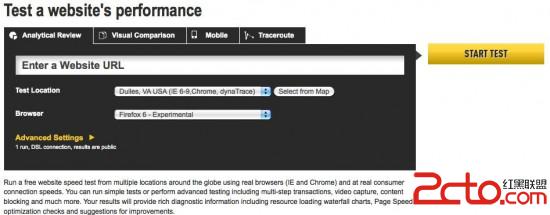 在线的Web网站性能测试工具 - 百科教程网_经