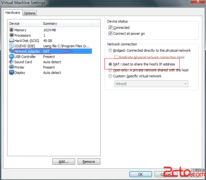 在VMware中为CentOS配置静态ip并可访问网络