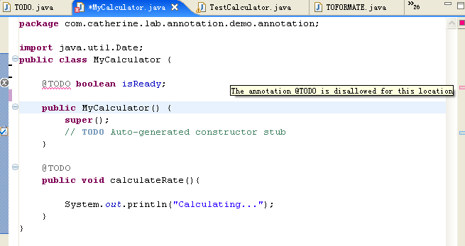 Eclipse3.1中体验J2SE5.0之注释类型_Java - 百