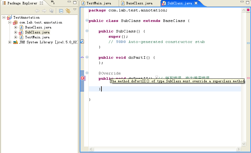 Eclipse3.1中体验J2SE5.0之注释类型_Java - 百