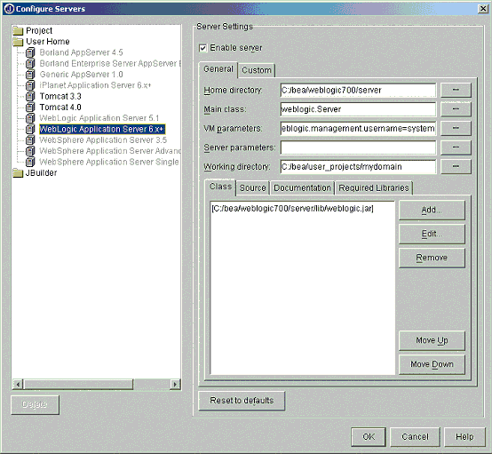 Jbuilder7与Weblogic7整合开发之-环境建立_W