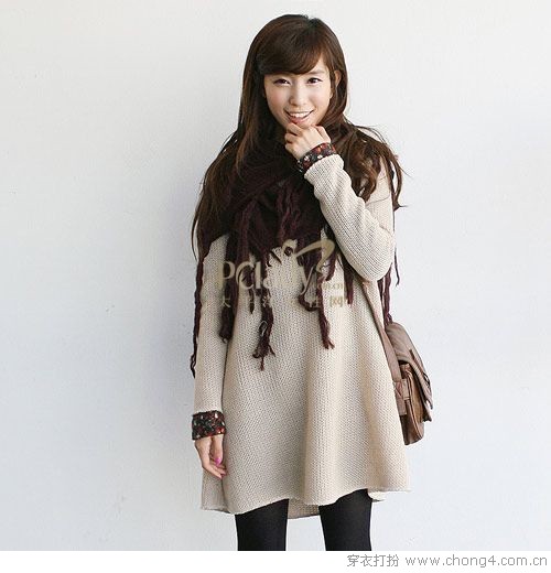 冬季最流行的针织裙搭配示范 - 百科教程网_经
