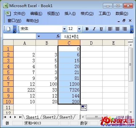 Excel表格自动求积公式 - 百科教程网_经验分