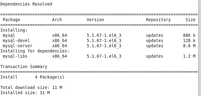 CentOS6.4系统中Mysql数据库卸载、安装与配
