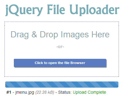 jQuery Ajax 文件上传工具:JQuery File Uploade