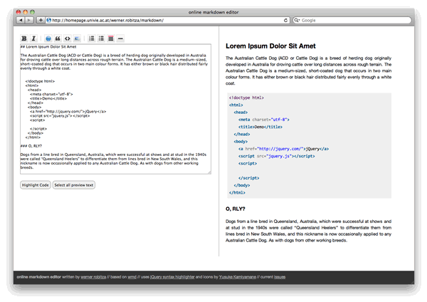 JS\/HTML 实现的 Markdown 编辑器 - 百科教程