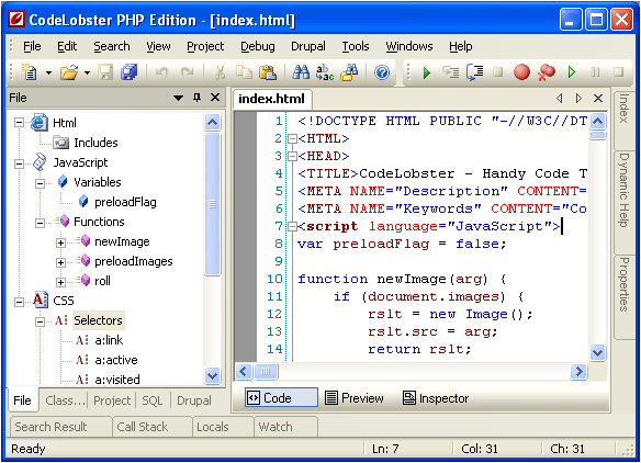费的PHP、HTML、CSS、JavaScript编辑器(ID