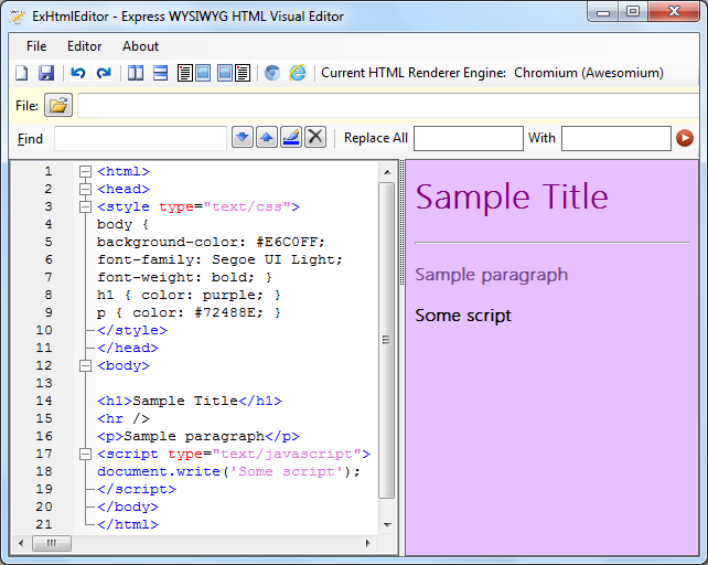 可视化HTML编辑器:ExHtmlEditor - 百科教程网