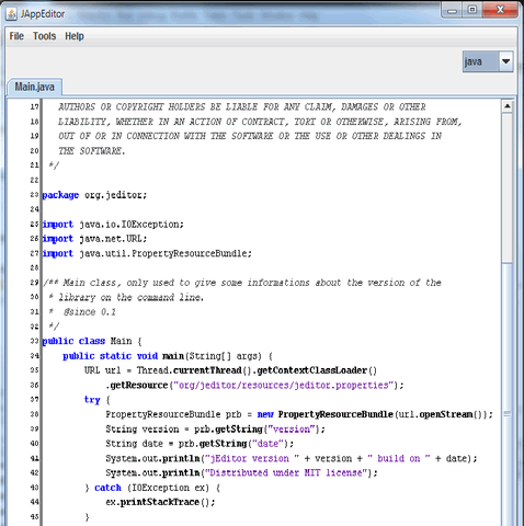 简单Java文本编辑器 jEditor - 百科教程网_经验