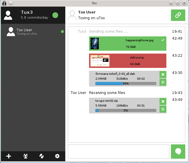 即时聊天系统Tox的QT客户端:qTox - 百科教程