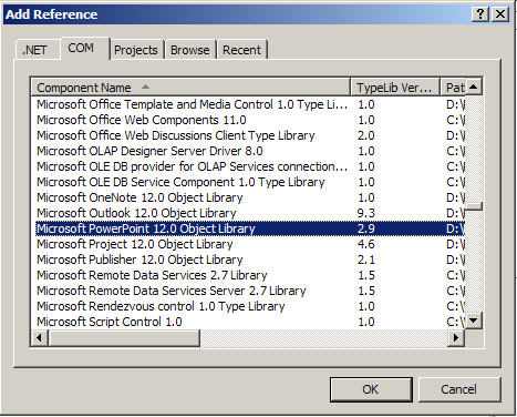 部分Office 2007文件格式转换为xps和pdf代码整