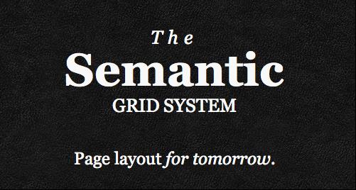 Semantic:来自未来的CSS布局框架_网页设计