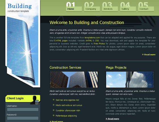 12款精美的免费HTML网站模板下载_网页设计