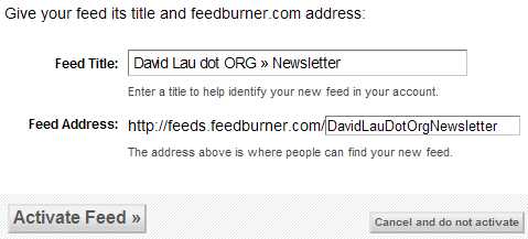 使用 WordPress 和 Feedburner 打造自己的 Ne