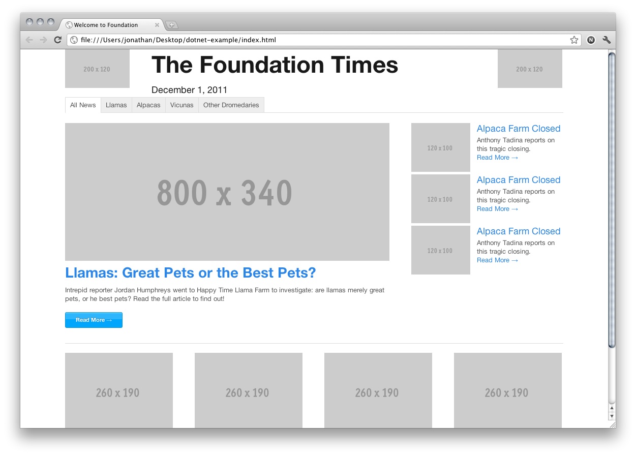 Foundation框架 - 快速创建跨平台的网站页面原型_网页设计 - 百科教程网_经验分享平台[上学吧经验教程频道]