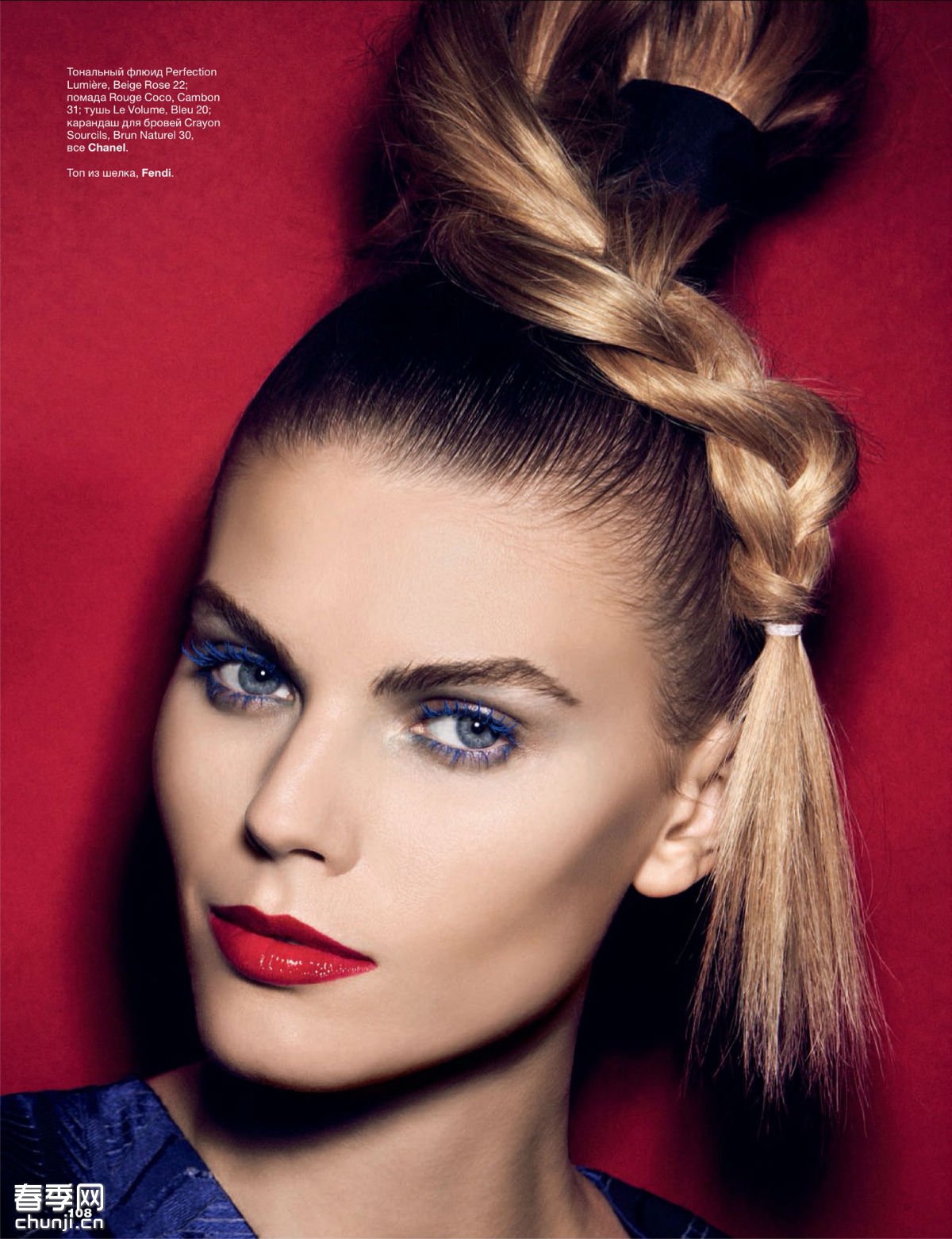 俄罗斯超模玛丽娜·琳查 为俄罗斯版《Allure》杂志2014年2月刊号发型拍摄一组美 - 百科教程网_经验分享平台[上学吧经验教程频道]