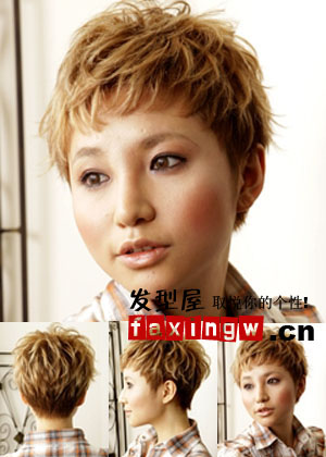 圆脸短发发型设计脸型_设计展示